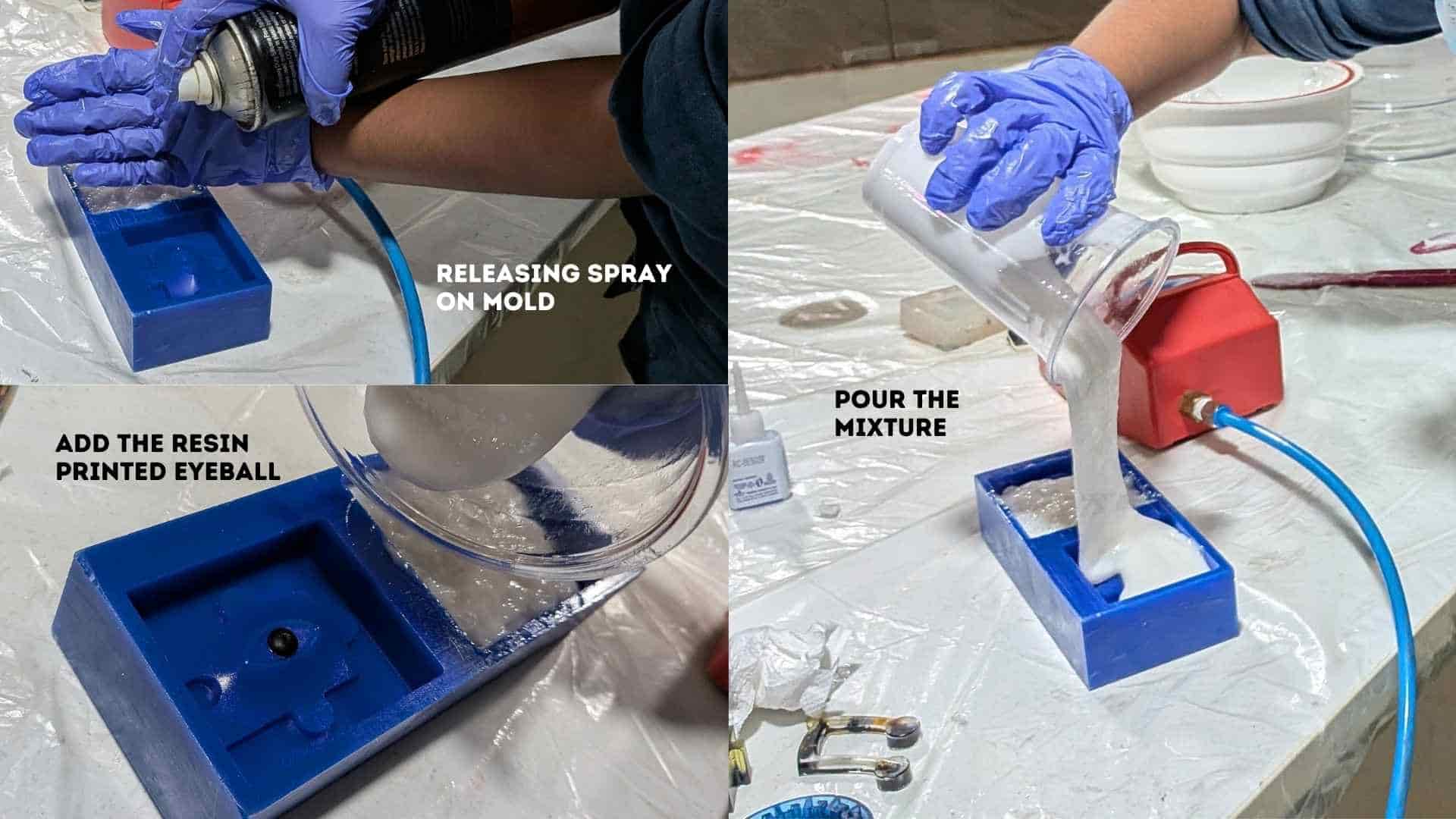 Placing eyeball insert